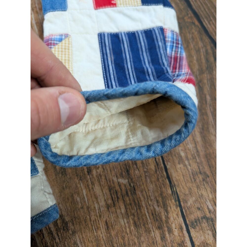 Vintage Susan Bristol Casuals Patchwork Quilt Patriotic Pattern Jacket Size S - Picture 7 of 12